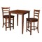 International Concepts 30 in. x 30 in. Counter Height Table with 2 Emily Counter Height Stools - 3 Piece Set K581-3030-S6172-2 - alternate 2